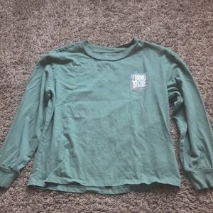 Vans Kids Green Long Sleeve Shirt